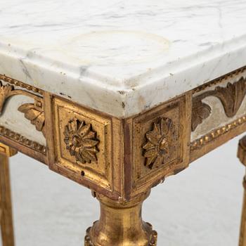 Console table, late Gustavian in the manner of Pehr Ljung (1743-1819).