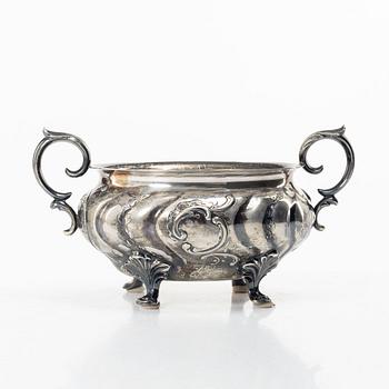 Karl Almgren, a Rococo style silver sugar bowl, Stockholm 1939.