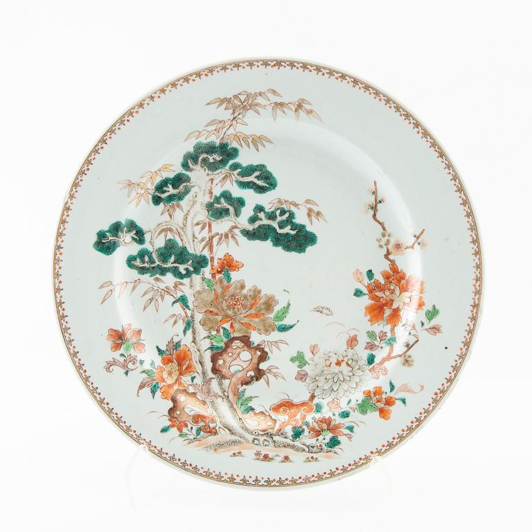 Plate China 18th century porcelain.