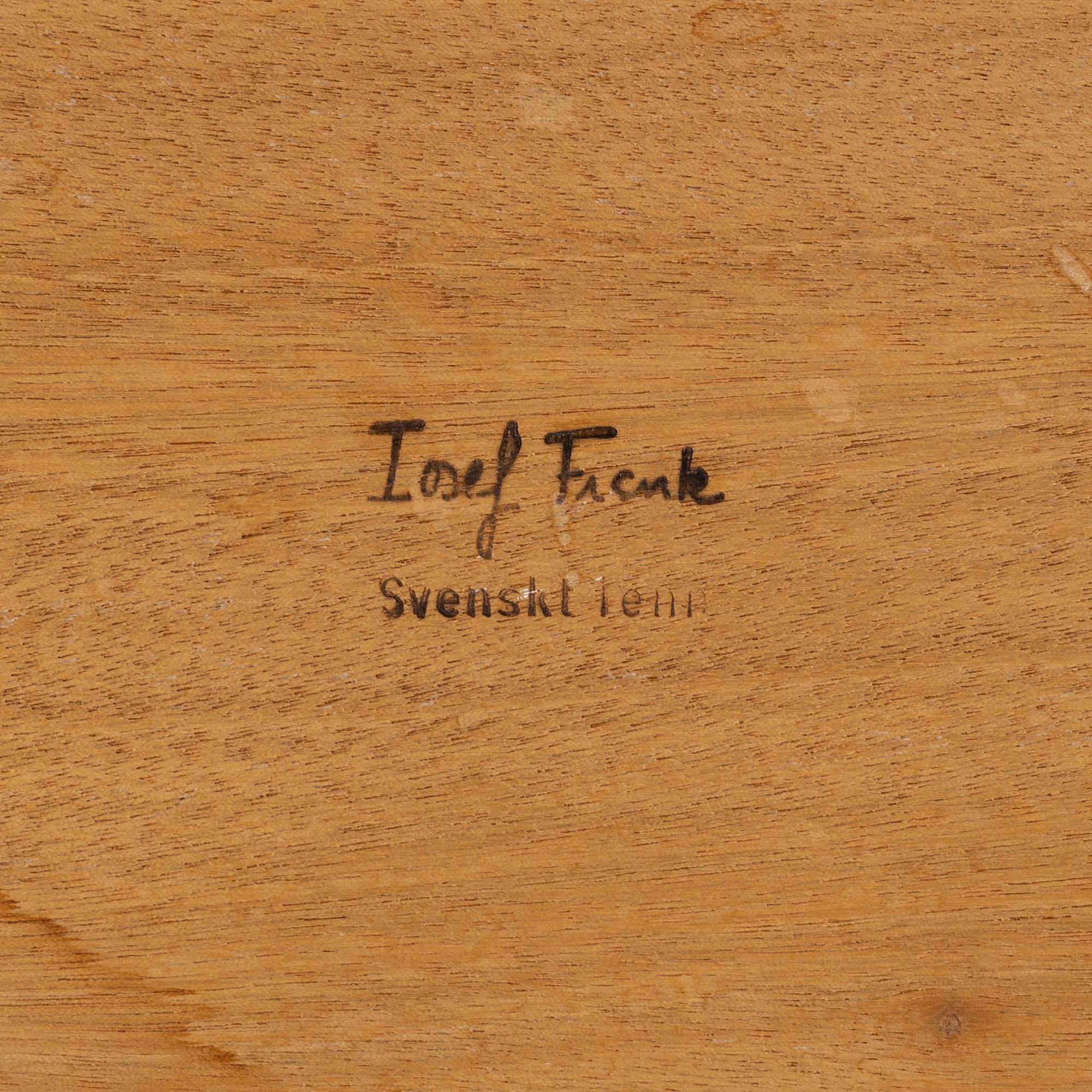 Josef Frank, a 'Diplomat' coffee table, Firma Svenskt Tenn, after 1985.