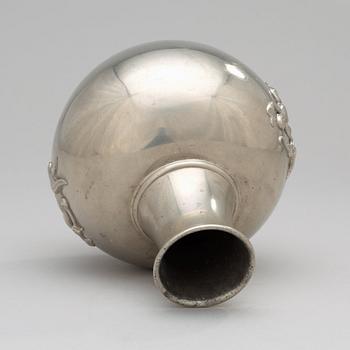 A pewter vase probably by Nils Fougstedt, Svenskt Tenn, Stockholm 1926.