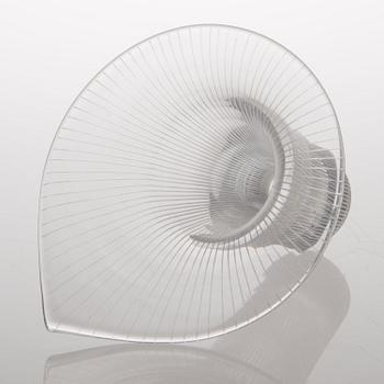 TAPIO WIRKKALA, VAS, glas, "Kantarell", signerad Tapio Wirkkala Iittala -56.