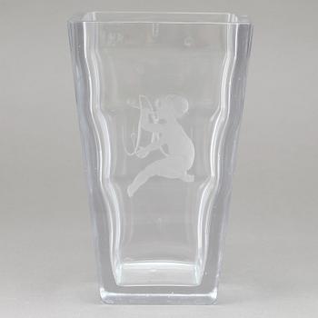 VAS, glas, Vicke Lindstrand, Orrefors.