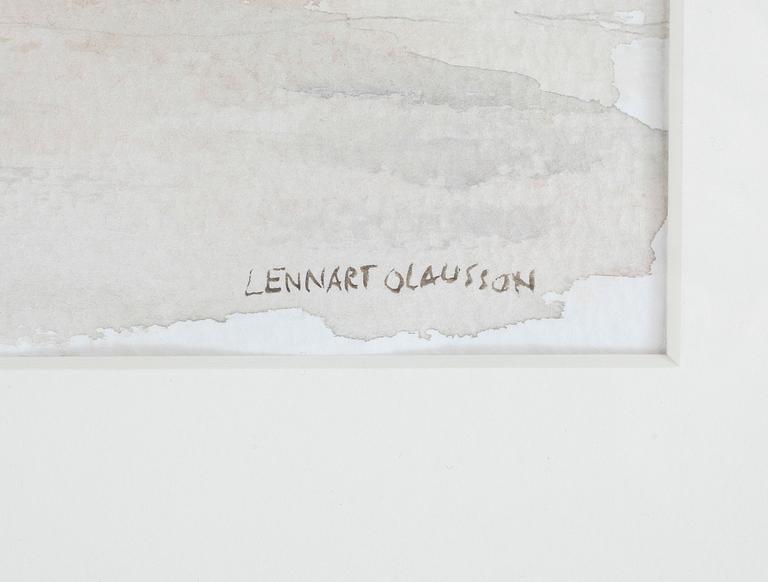 LENNART OLAUSSON. Akvarell. Sign Lennart Olausson o dat -95.