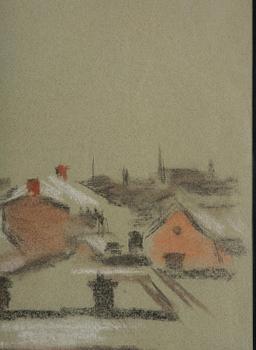 Lotte Laserstein, Vy över hustak.