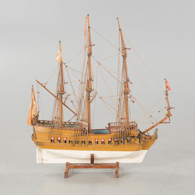 A 20th century ship model.