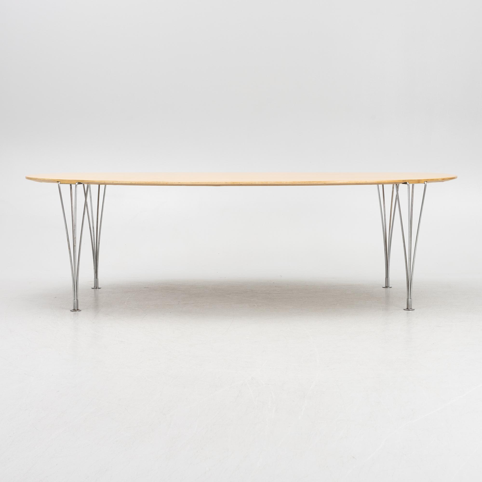 Bruno Mathsson & Piet Hein, dining table, "Superellipse", Mathsson International, Värnamo, Sweden.