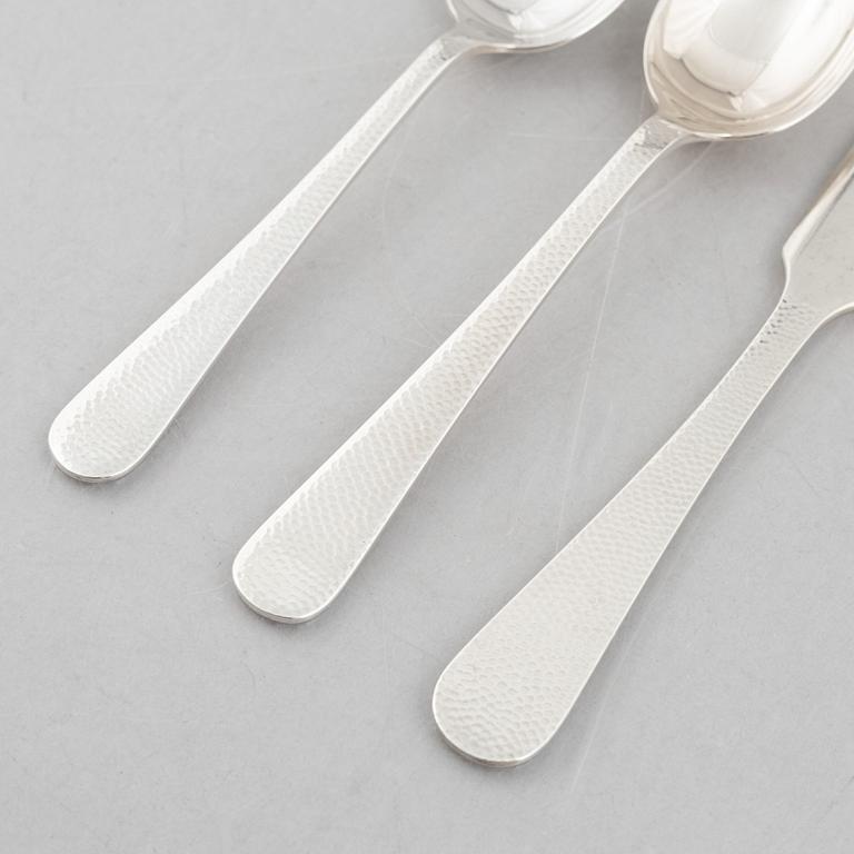 Bestick, 35 delar, sterlingsilver, 1900-tal.