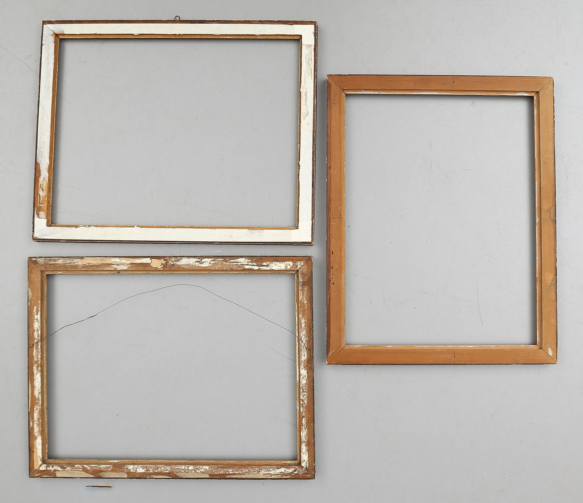 RAMAR, 3 st, trä, 1800-tal.