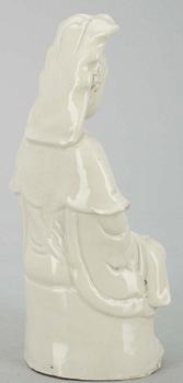 SKULPTUR, blanc de chine, Kina, Qingdynastin 1800-talets slut.