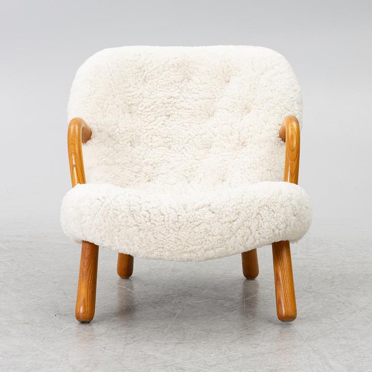 Scandinavian Modern, fåtölj, "Clam chair", 1940-50-tal.