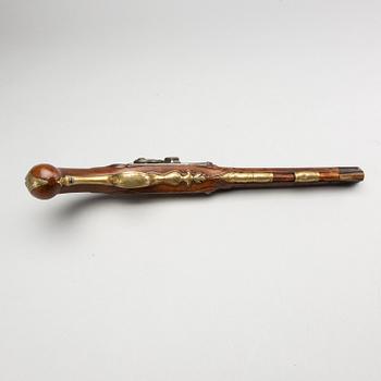SLAGLÅSPISTOLER, ett par, Sverige 1700-talets andra hälft.