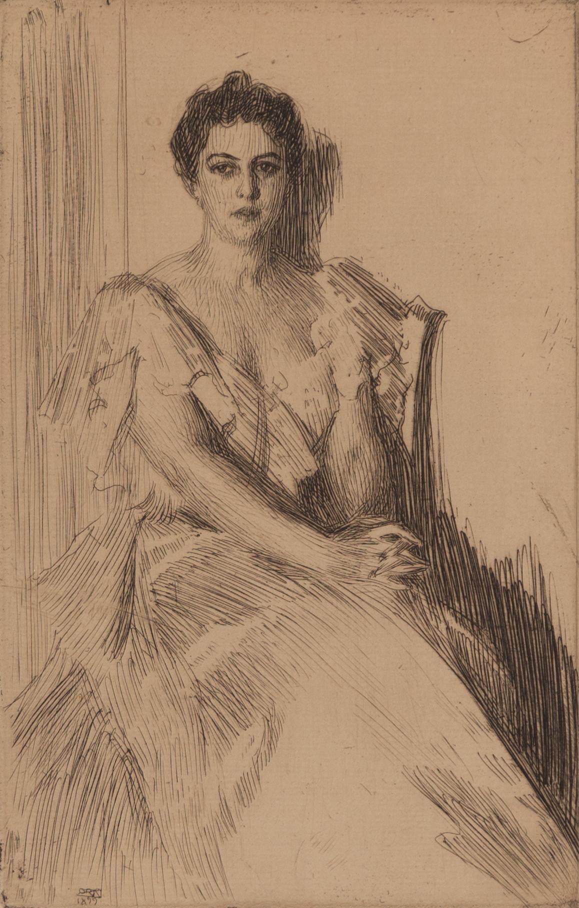 Anders Zorn, "Mrs. Clevland II".