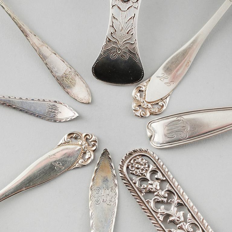 BESTICK, 29 delar, silver, Norge, olika modeller, 1900-tal. Total vikt ca 795 gram.