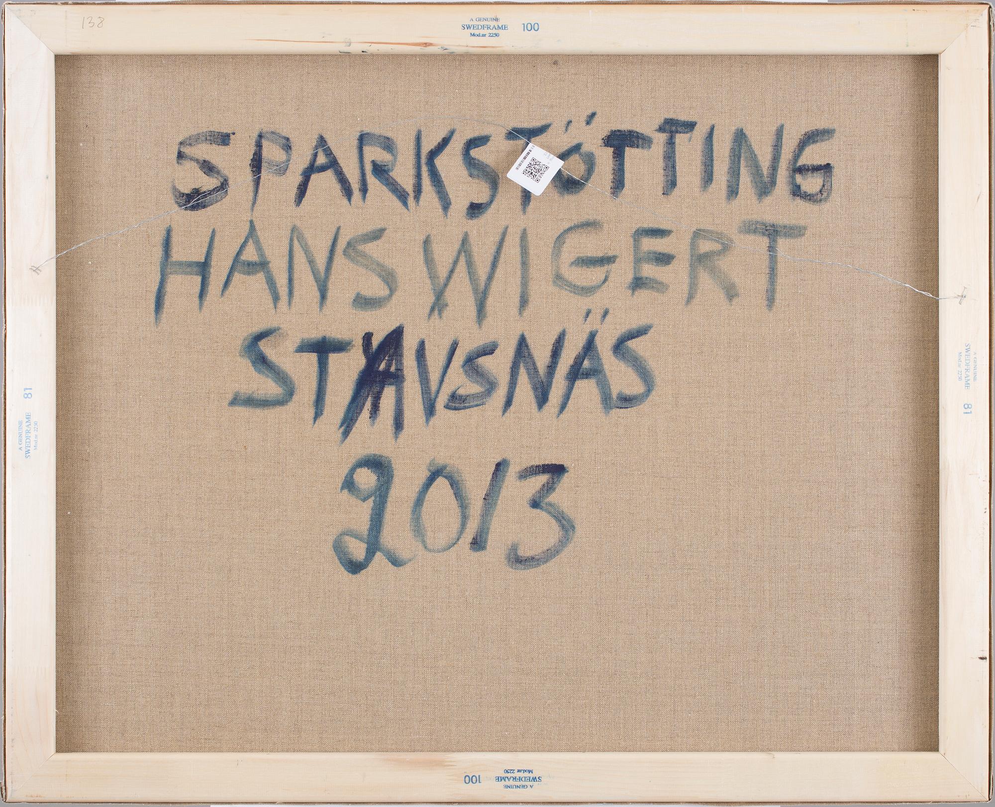 HANS WIGERT, oil on canvas signed Hans Wigert and dated Stavsnäs 2013.