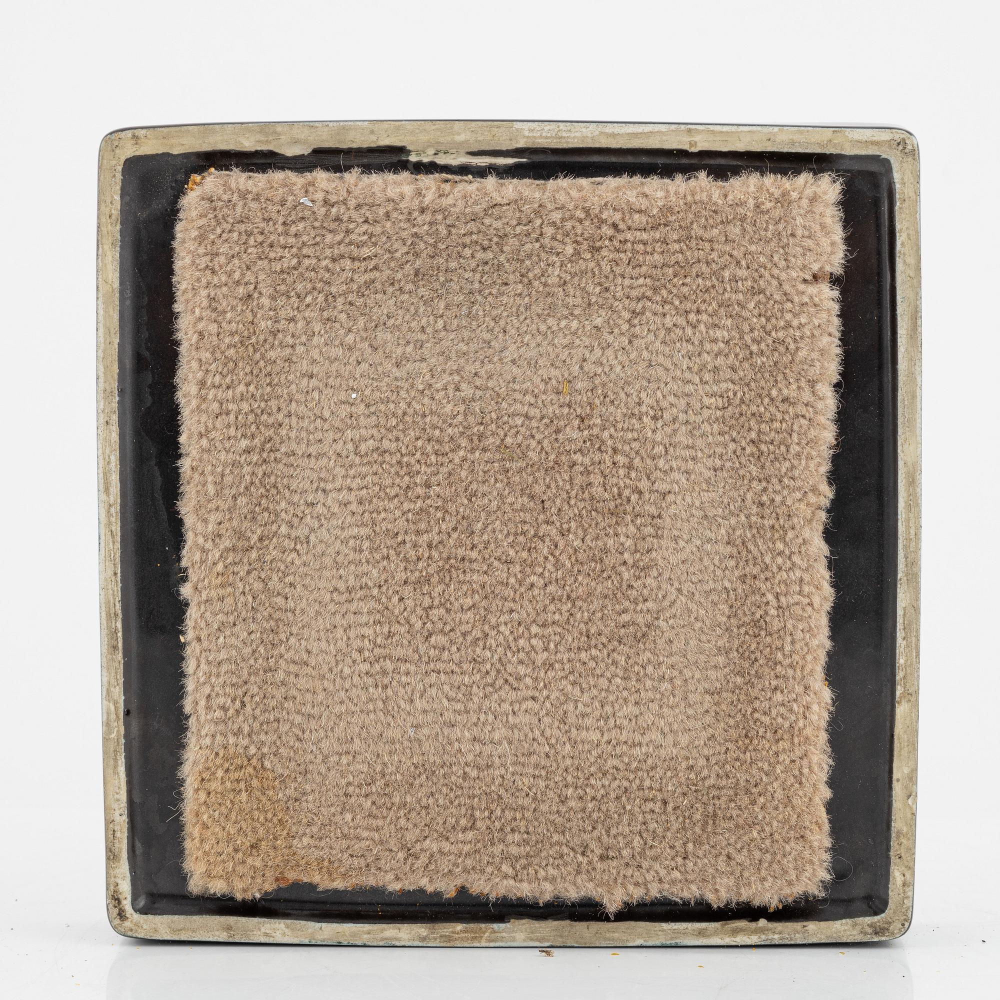 Stig Lindberg, vas och askfat, stengods, "Domino", Gustavsberg.