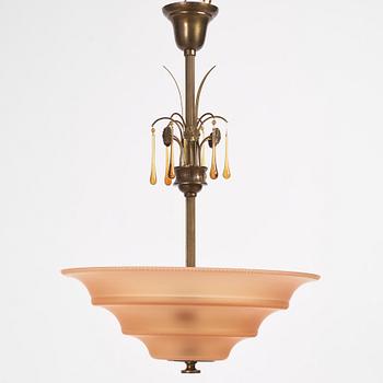 Harald Notini, a ceiling lamp, model "6505", Arvid Böhlmarks Lampfabrik, 1920s-1930s.