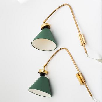 Josef Frank, a pair of model 2482 wall-lights from Firma Svenskt Tenn.