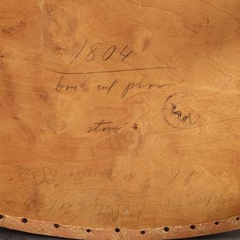 Axel Larsson, attributed to. An elm dressing table and stool, Swedish Modern, Bodafors SMF, 1940's.