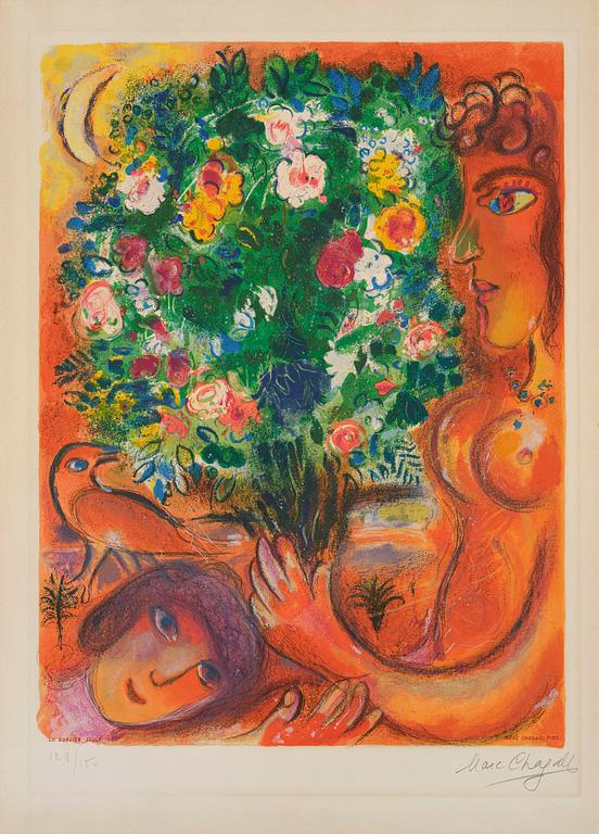 Marc Chagall, after, "Femme Bouquet".