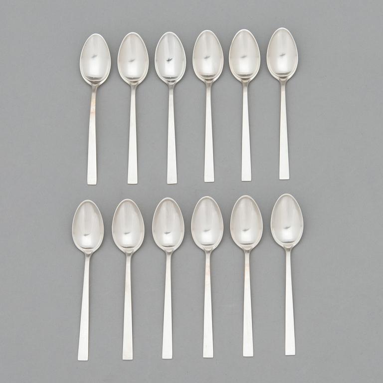 Bertel Gardberg, a 157-piece set of "Birgitta" sterling silver cutlery,  Kultateollisuus, Turku, Finland 1991-2001.