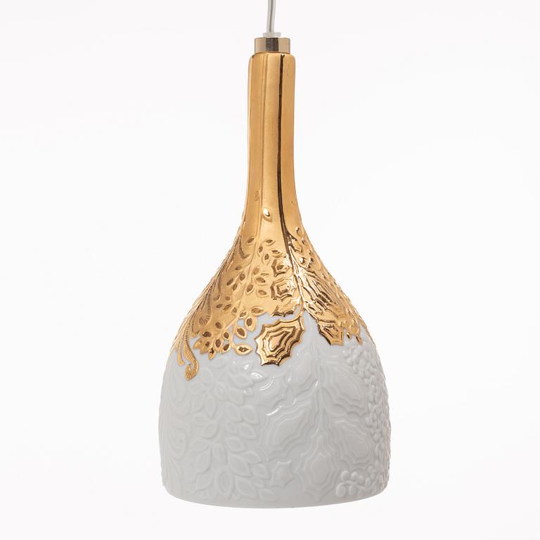 Lladró, four window lamps, "Naturofantastic lamp", Spain.