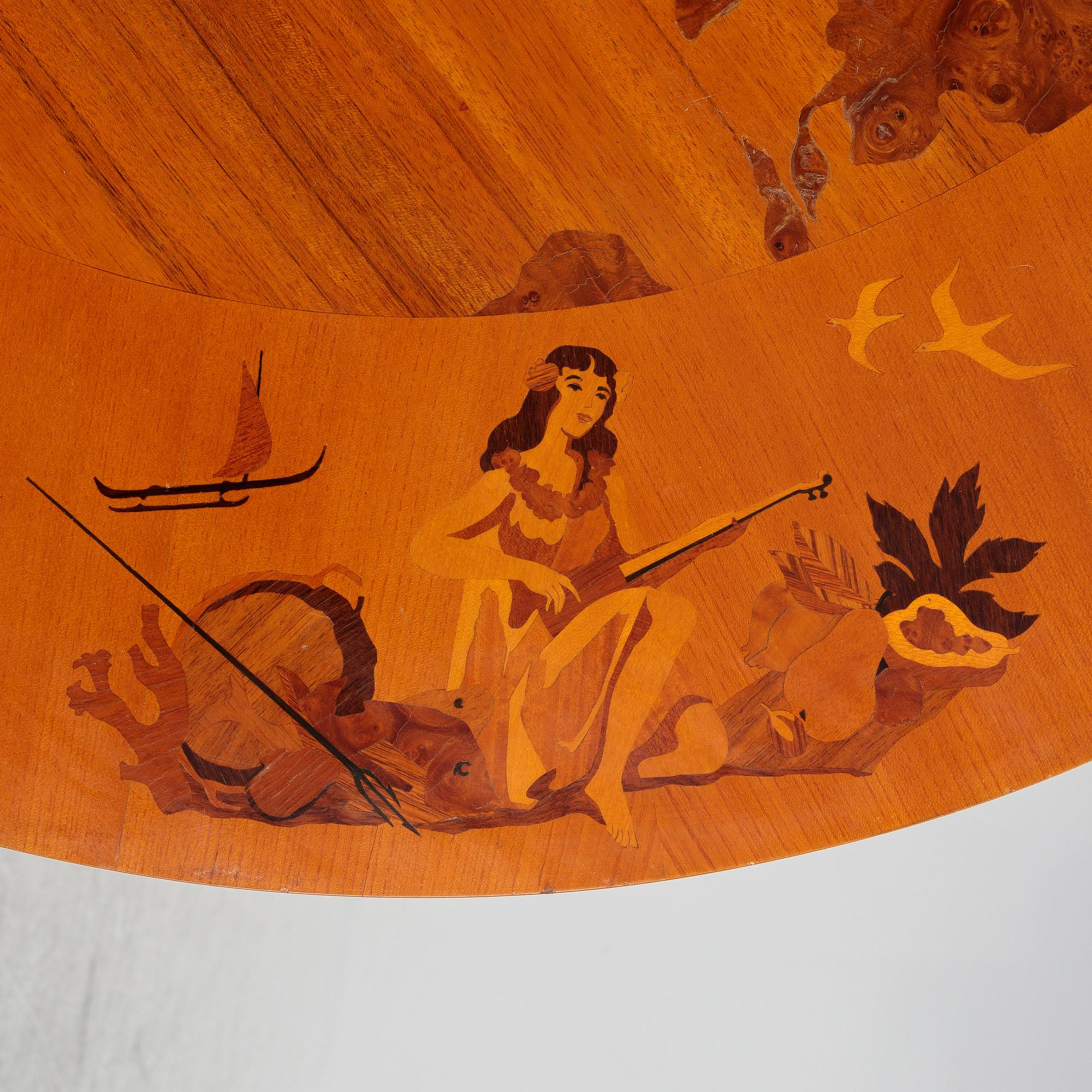 A coffee table, probably Birger Ekman, Mjölby Intarsia, 1938.