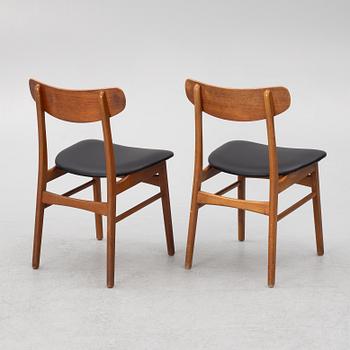 Chairs, 8 pcs, Denmark, 1950s/60s.