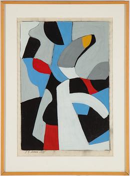 Per-Erik Böklin, gouache, signed and dated 1958.