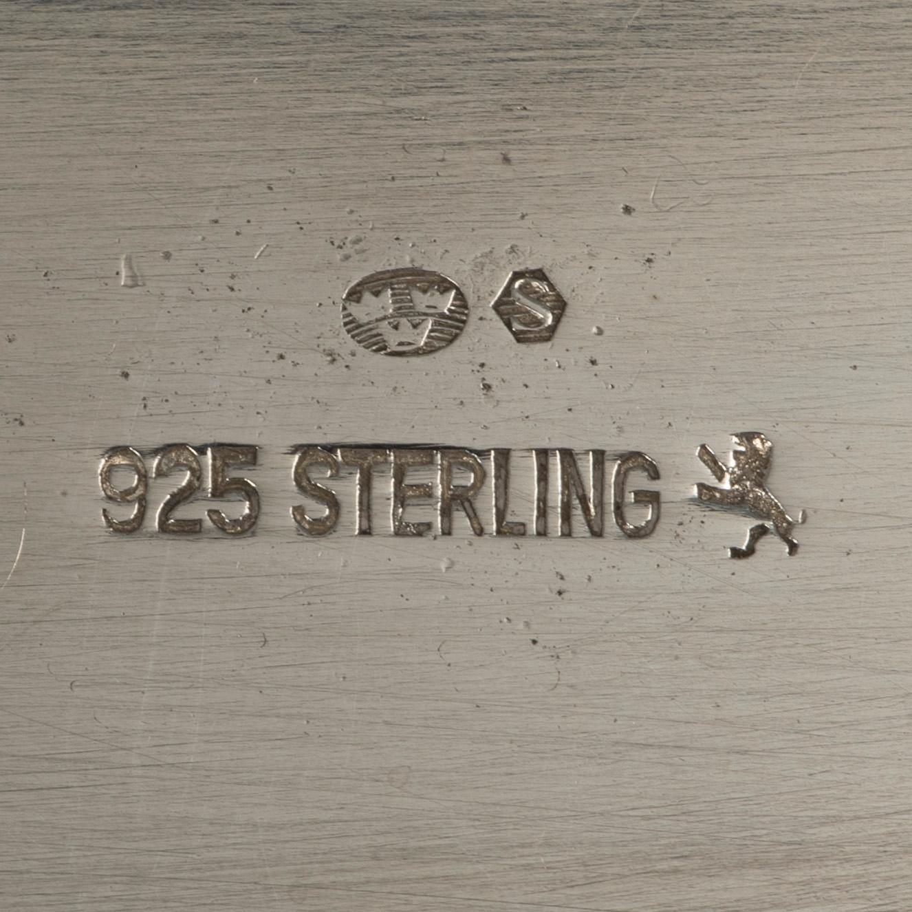 A sterling silver bowl, Swedish import mark, 20th century.