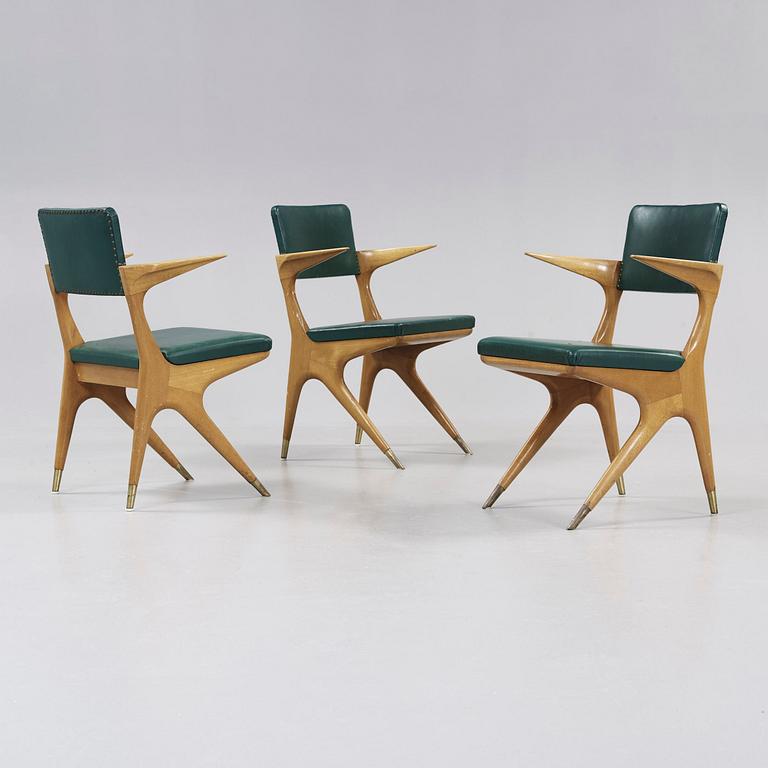 STOLAR, 3 st, tillskrivna, Carlo di Carli, 1950-tal.