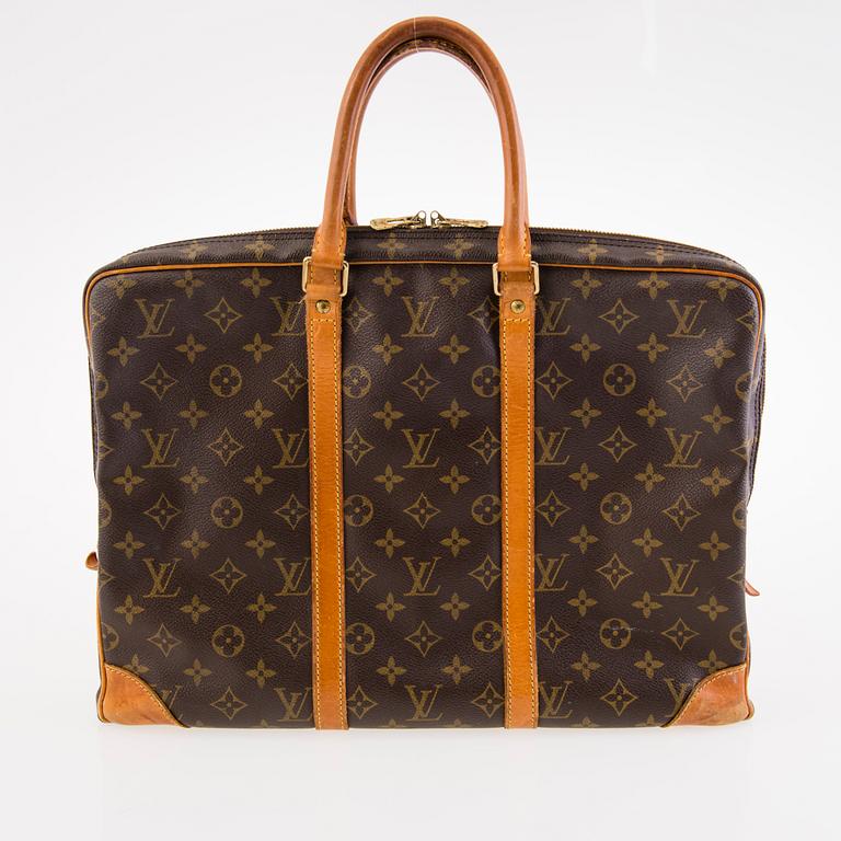 LOUIS VUITTON, "Port Documents Voyage" Portfölj samt Document Holder.