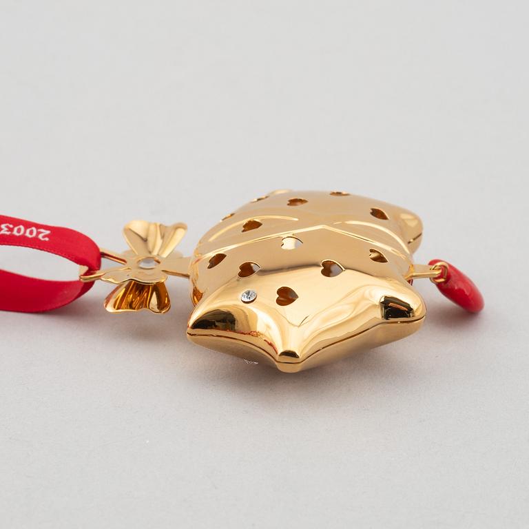 A set of eight Christmas decorations, Georg Jensen, Denmark.