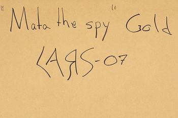 Lars Tunebo, blandteknik och assemblage på pannå signerad daterad 07 a tego.