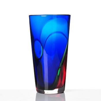 Archimede Seguso, a glass vase, Murano, Italy, 1980-90's.