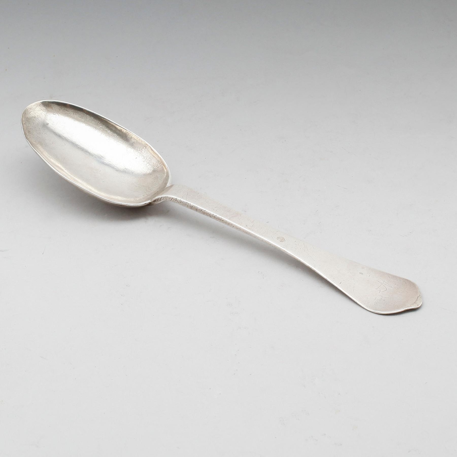 RÅTTSVANSSKED, silver, möjligen Joducus Henricus Mundt, 1645-1702, Köpenhamn. Guardein Conrad Ludolf.  Vikt ca 54 gram.