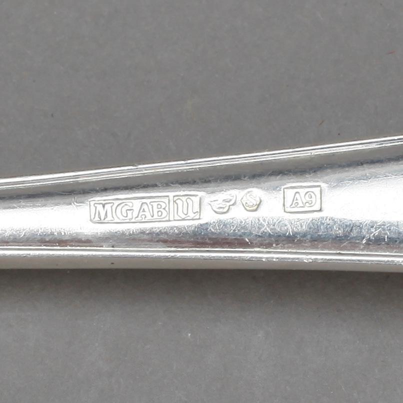 PARTI BESTICK, 27 delar, silver, vikt ca 960 gram. Bl a GAB, Stockholm 1917.