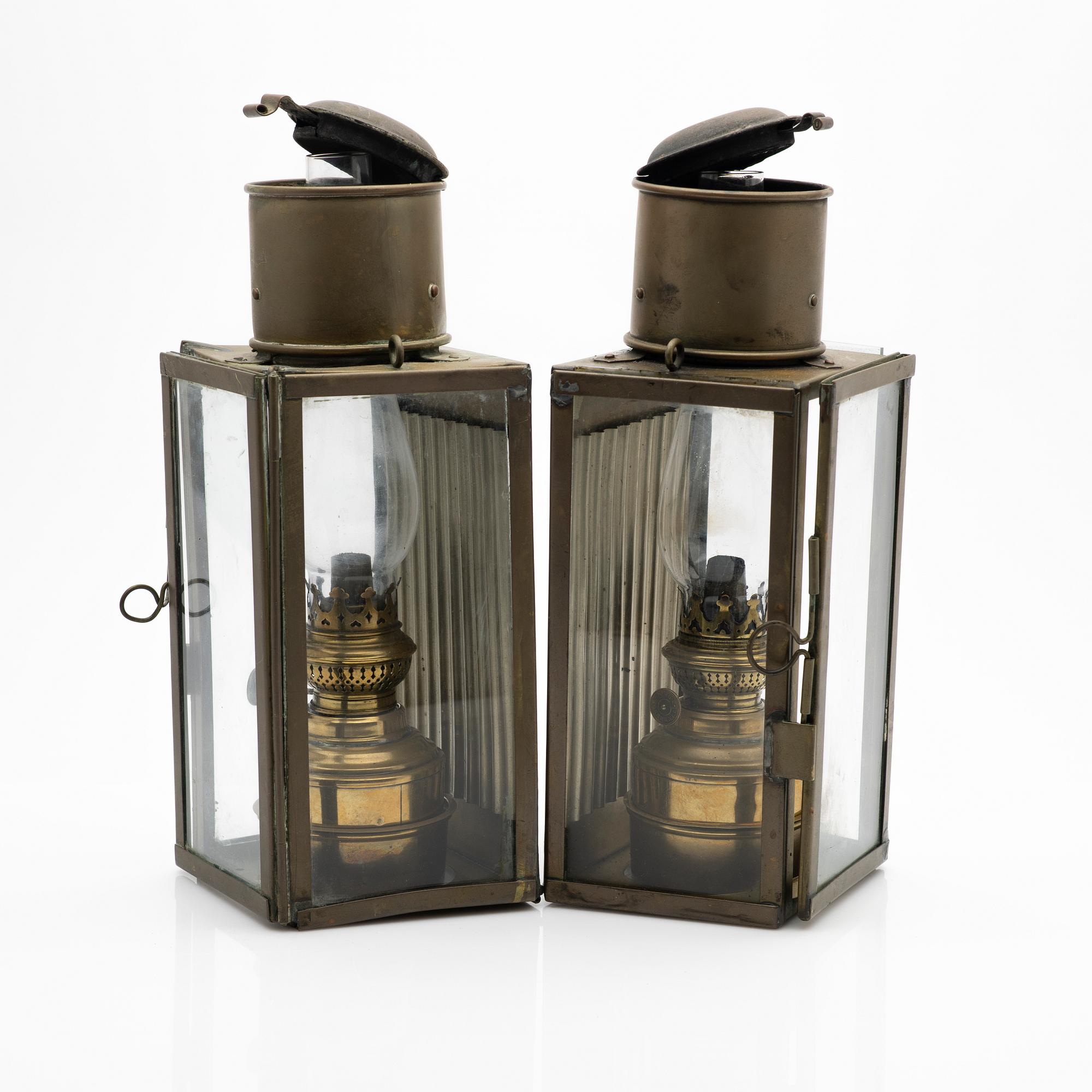 Spotlights / ship lighting a pair, early 20th century.
