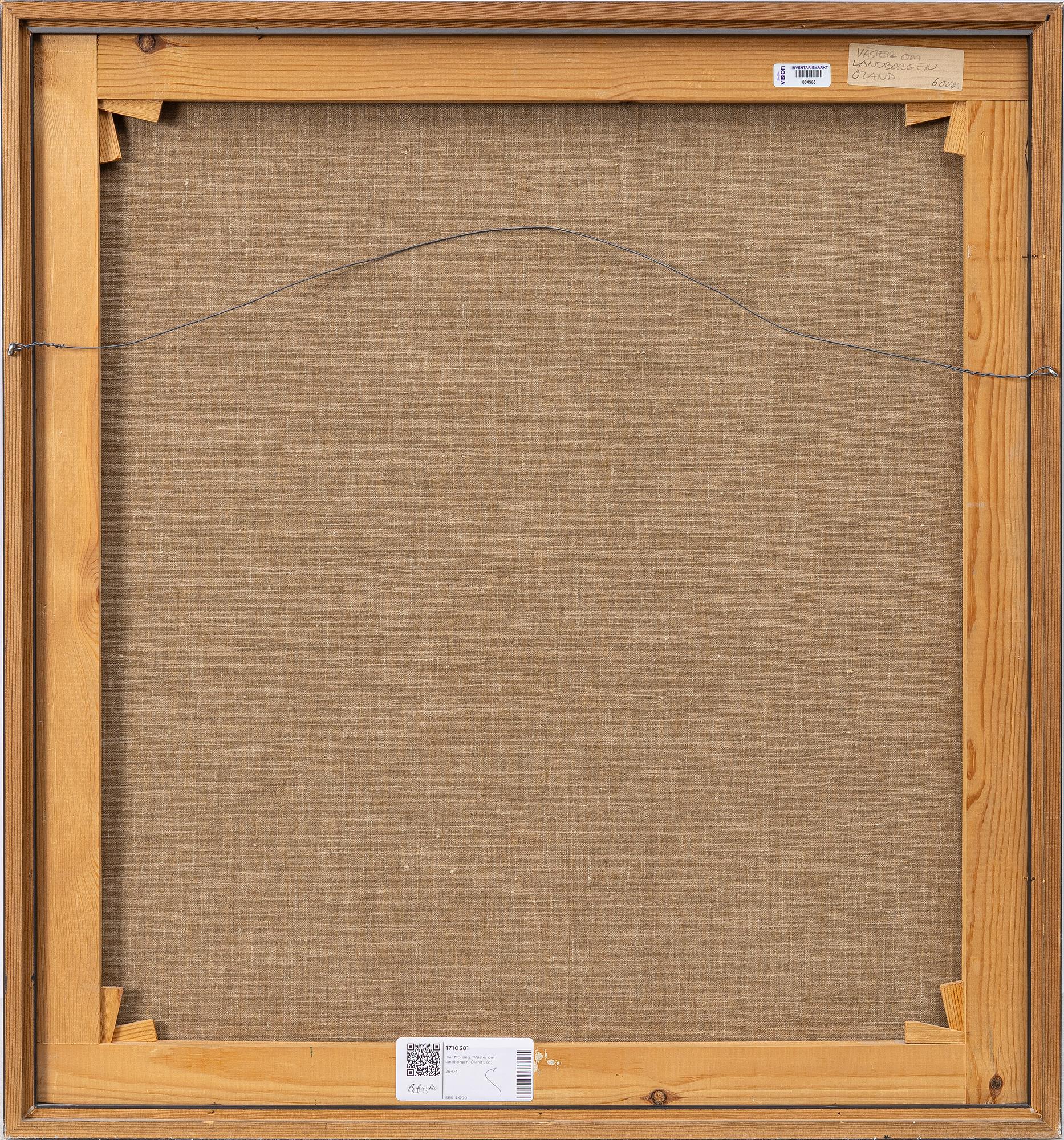 Ivar Morsing, "Väster om Landborgen , Öland".