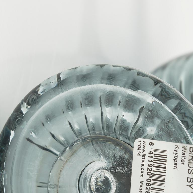 Oiva Toikka, glasfågel, "Waiter", signerad O. Toikka Iittala.