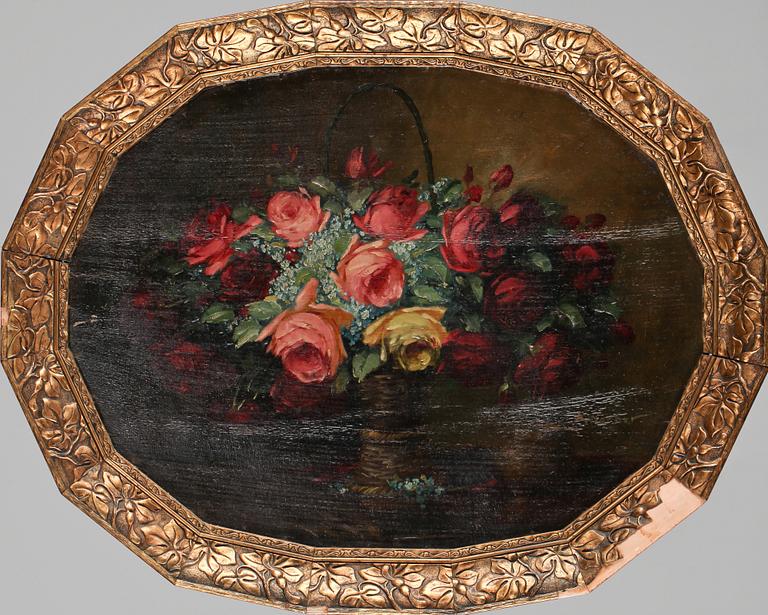 OKÄND KONSTNÄR, olja på duk, signerad A . Worner ?, omkring 1900.