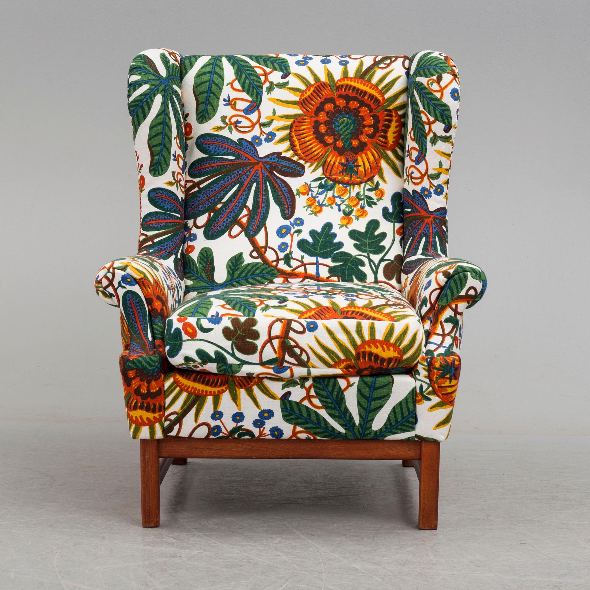 JOSEF FRANK, fåtölj "Oxford", modellnummer 3543, Firma Svenskt Tenn.