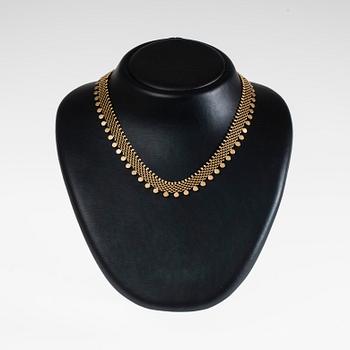 HALSBAND, guld 18K, Italien 1900-talets mitt. Vikt 33,7 g.