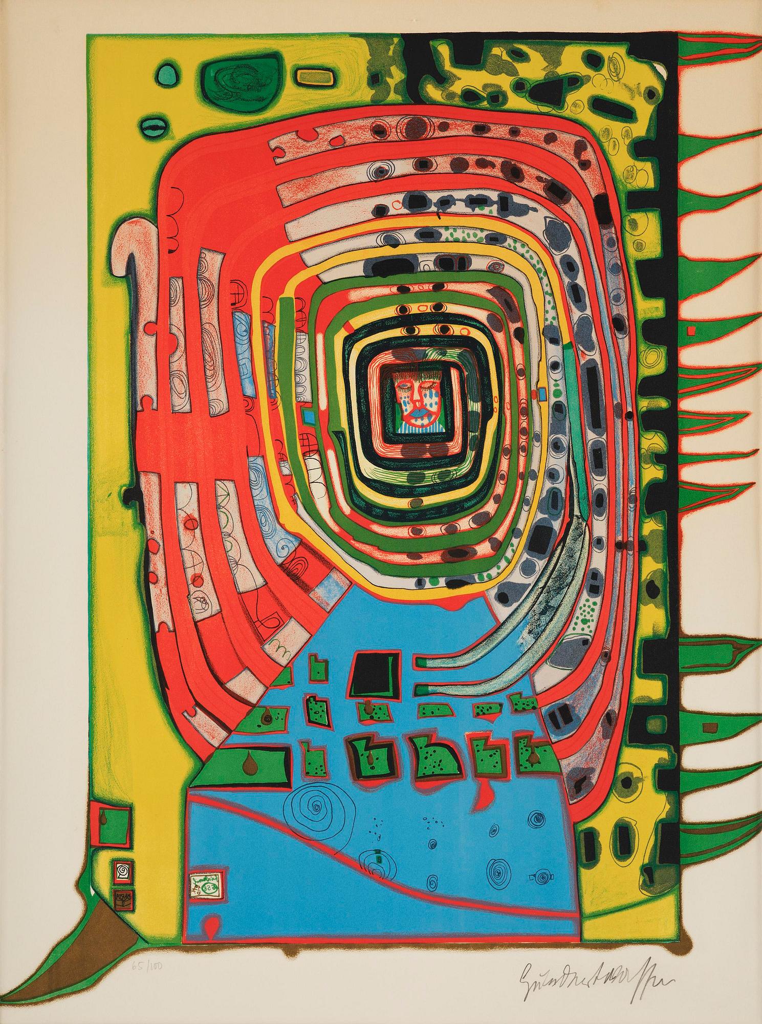 Friedensreich Hundertwasser, "The False Eyelash".