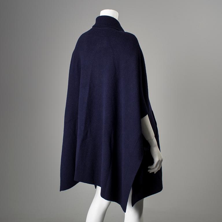 A wool-and cashmere poncho by Ralph Lauren.