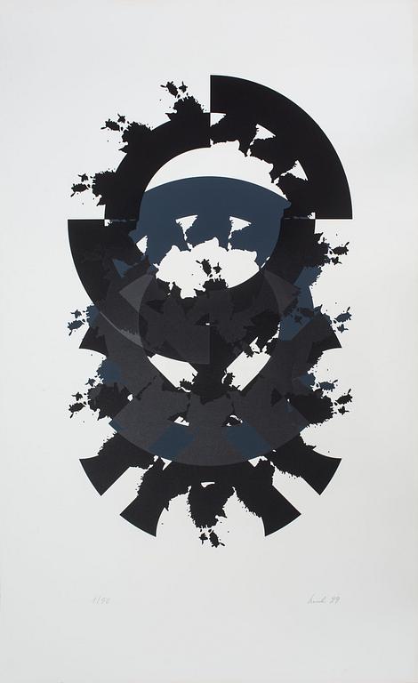 RAUL MEEL, färgserigrafi, signerad, numrerad 1/50 och daterad- 89.