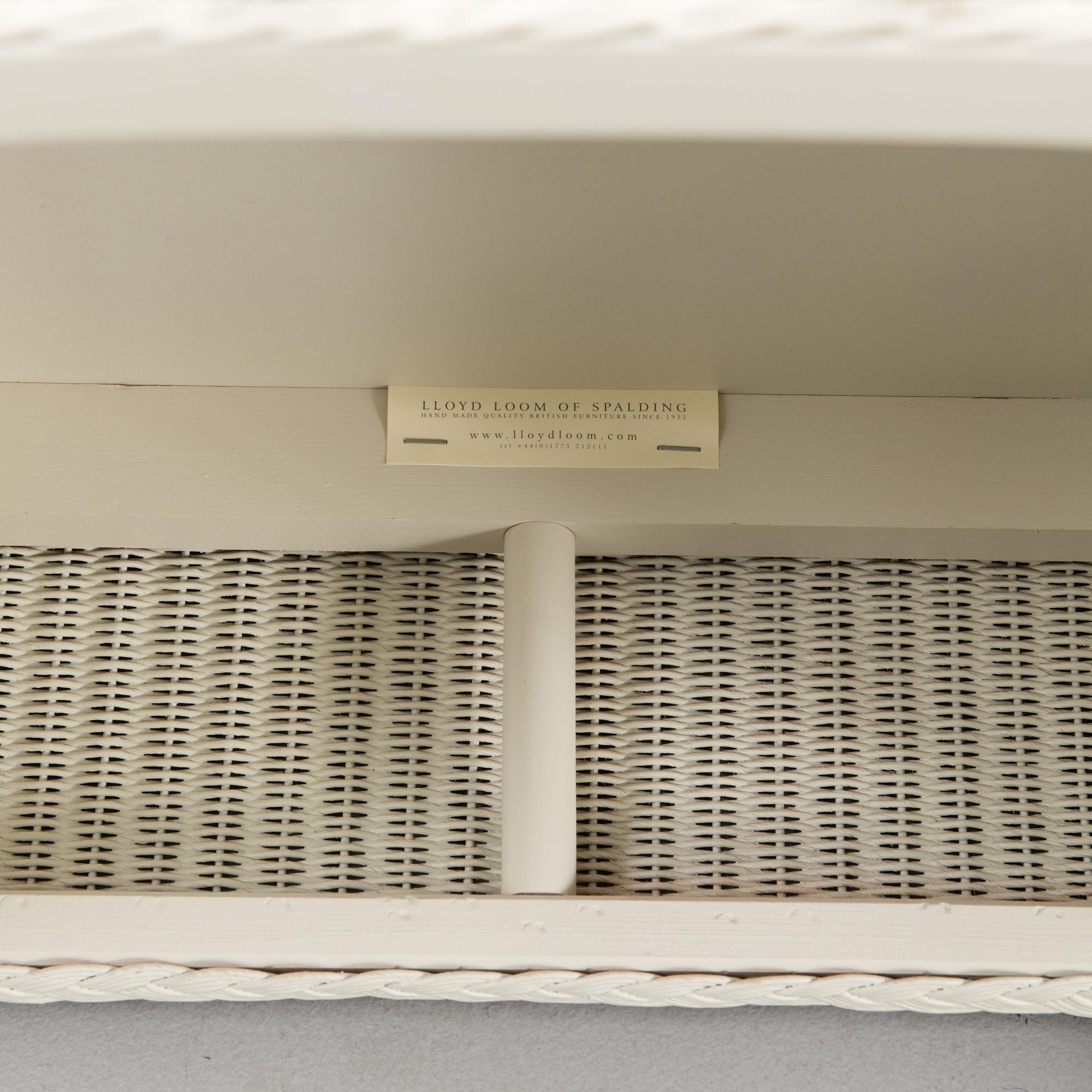 A PAIR OF ARM CHAIRS, Lloyd Loom, Spalding, England,  21st century.