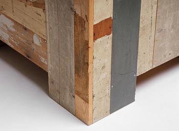 Piet Hein Eek, Armchairs, a pair, “Large Scrapwood Chair”, the Netherlands, after 2008.