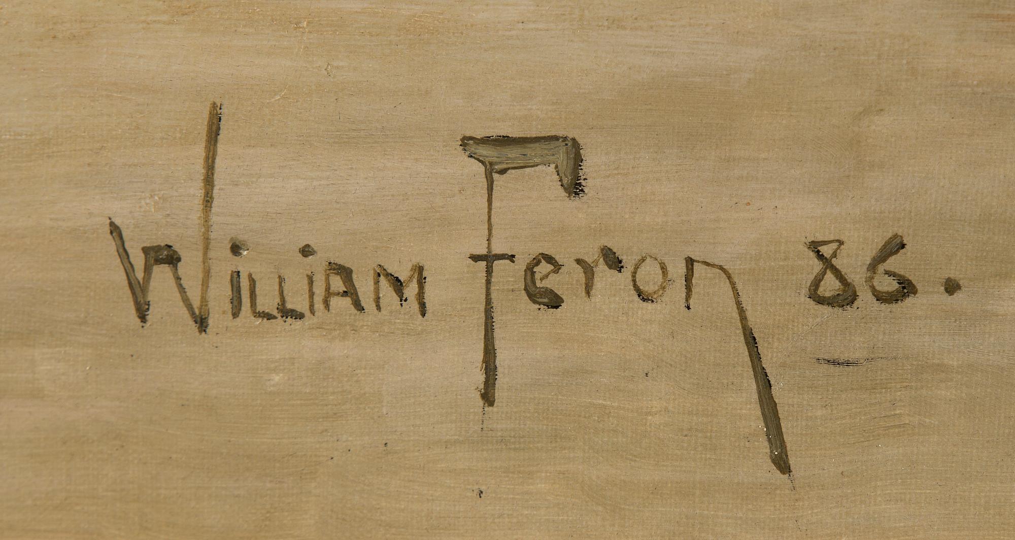 WILLIAM FÉRON, oil on canvas, signed and dated -86.