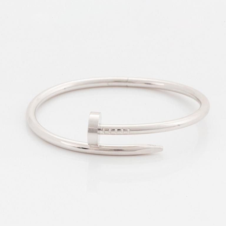 A Cartier "Juste en Clou" bracelet in 18K white gold.